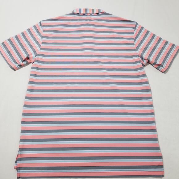 Peter Millar Shirt Medium Polo Summer Comfort Short Sleeve Striped Golf - Picture 2 of 12